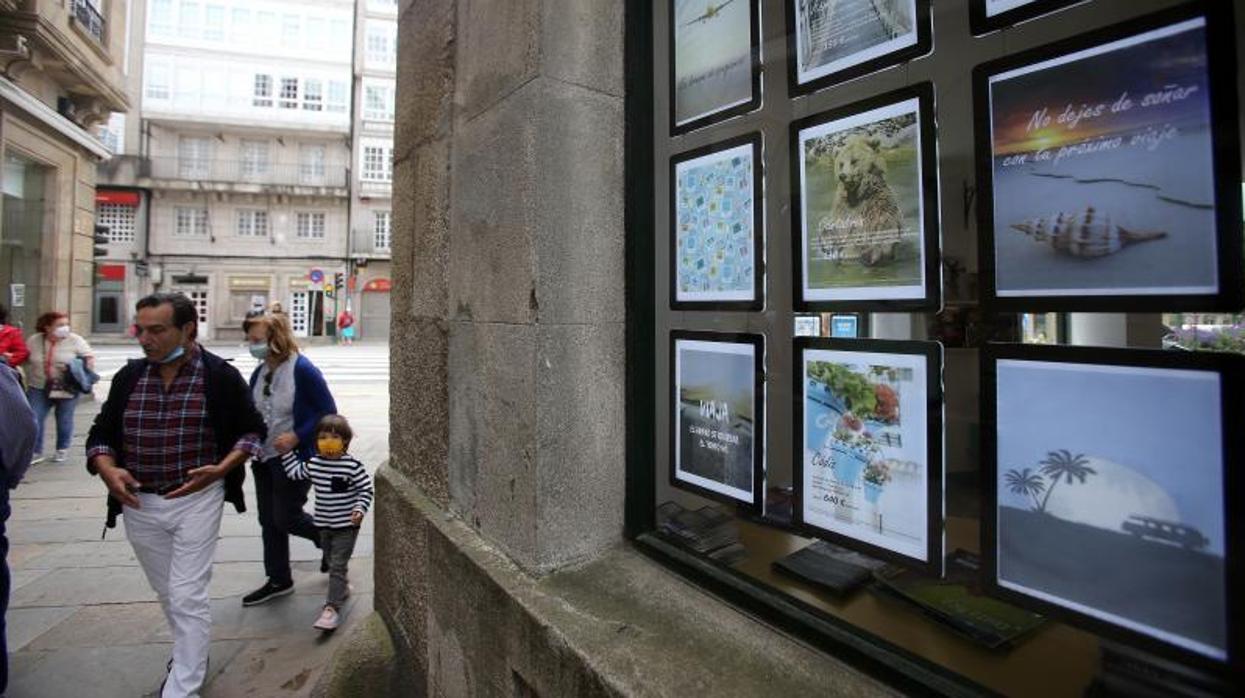 Una agencia de viajes en Santiago de Compostela