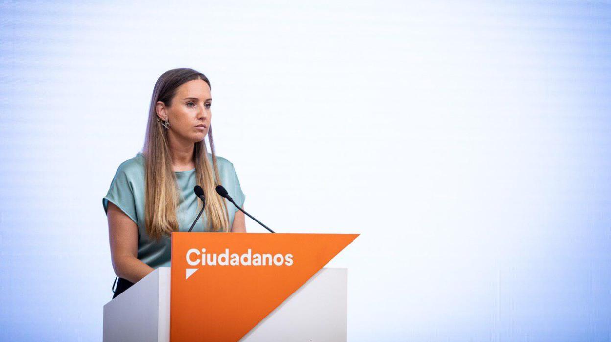 La portavoz de la ejecutiva de Cs, Melisa Rodríguez, tras reunirse el Comité Permanente