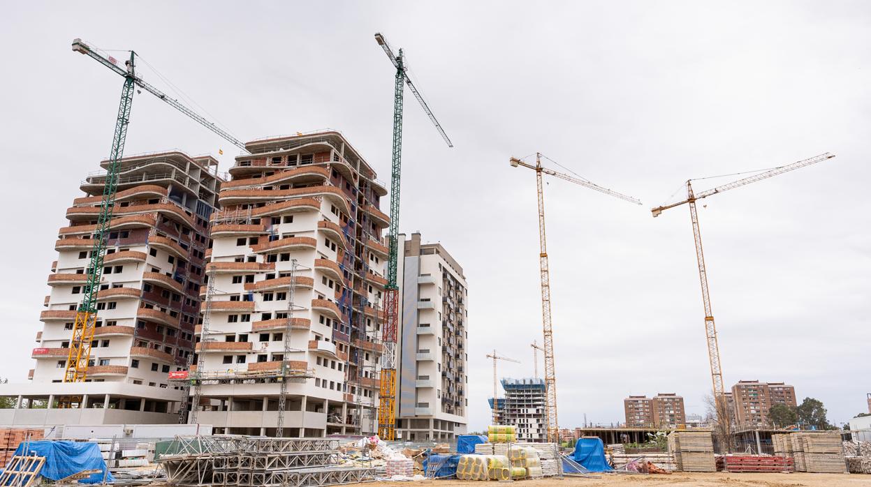 Viviendas en construcción en Valencia