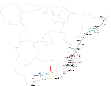 Así están tramo a tramo las obras del Corredor Mediterráneo