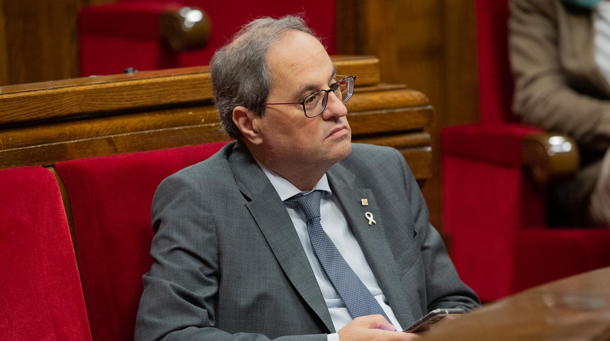 Quim Torra, la semana pasada en el Parlament
