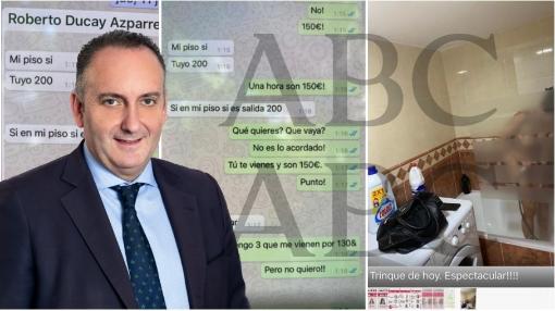 Foto de la chica y pantallazos difundidos por Ducay