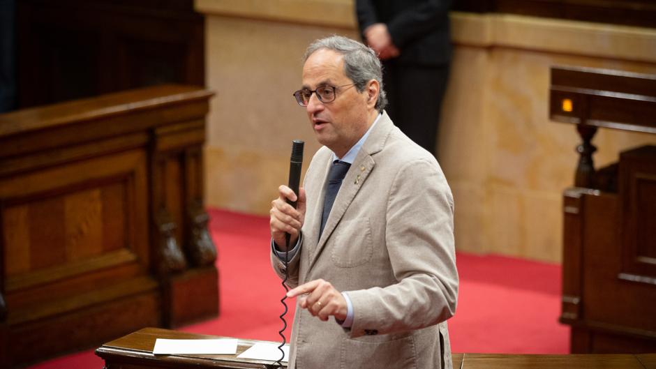 Torra acusa al Gobierno central de falta de transparencia: «En España hay el doble de muertos por covid porque no han contado las residencias»