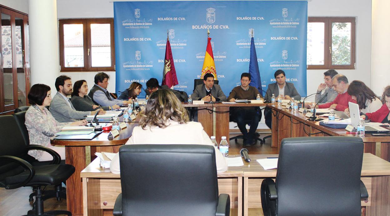 Imagen de archivo de un pleno del Ayuntamiento de Bolaños de Calatrava (Ciudad Real)