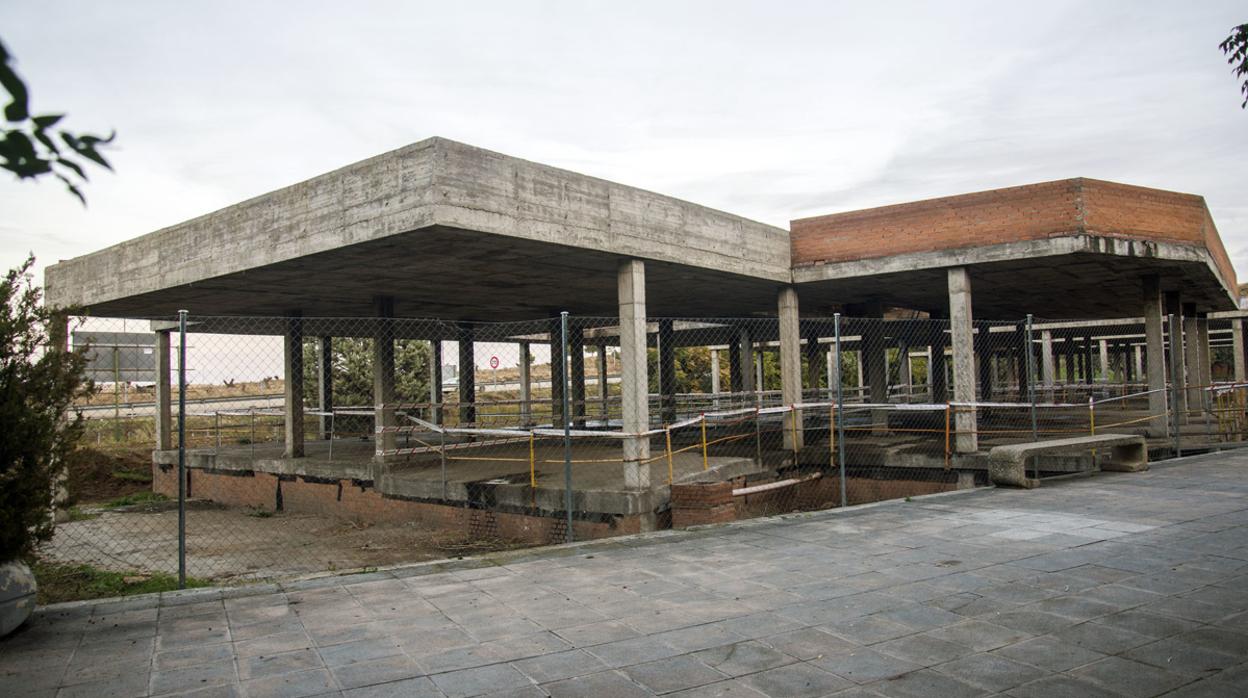 Imagen de archivo de la construcción del centro de salud de Santa Bárbara en Toledo