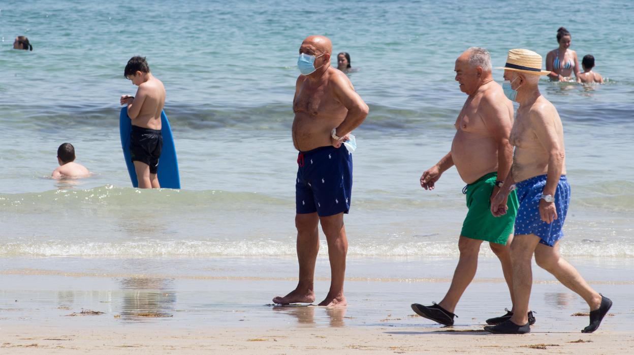 Playa de A Rapadoira en Foz (Lugo), este jueves