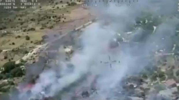 Desalojadas 35 personas de un cámping en El Berrueco por un incendio cercano