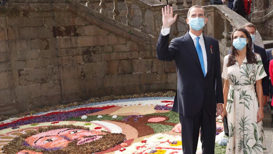 Los Reyes en la ofrenda al Apóstol Santiago