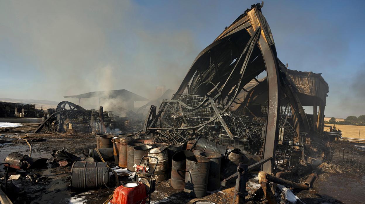 Incendio en San Pedro del Arroyo (Ávila)