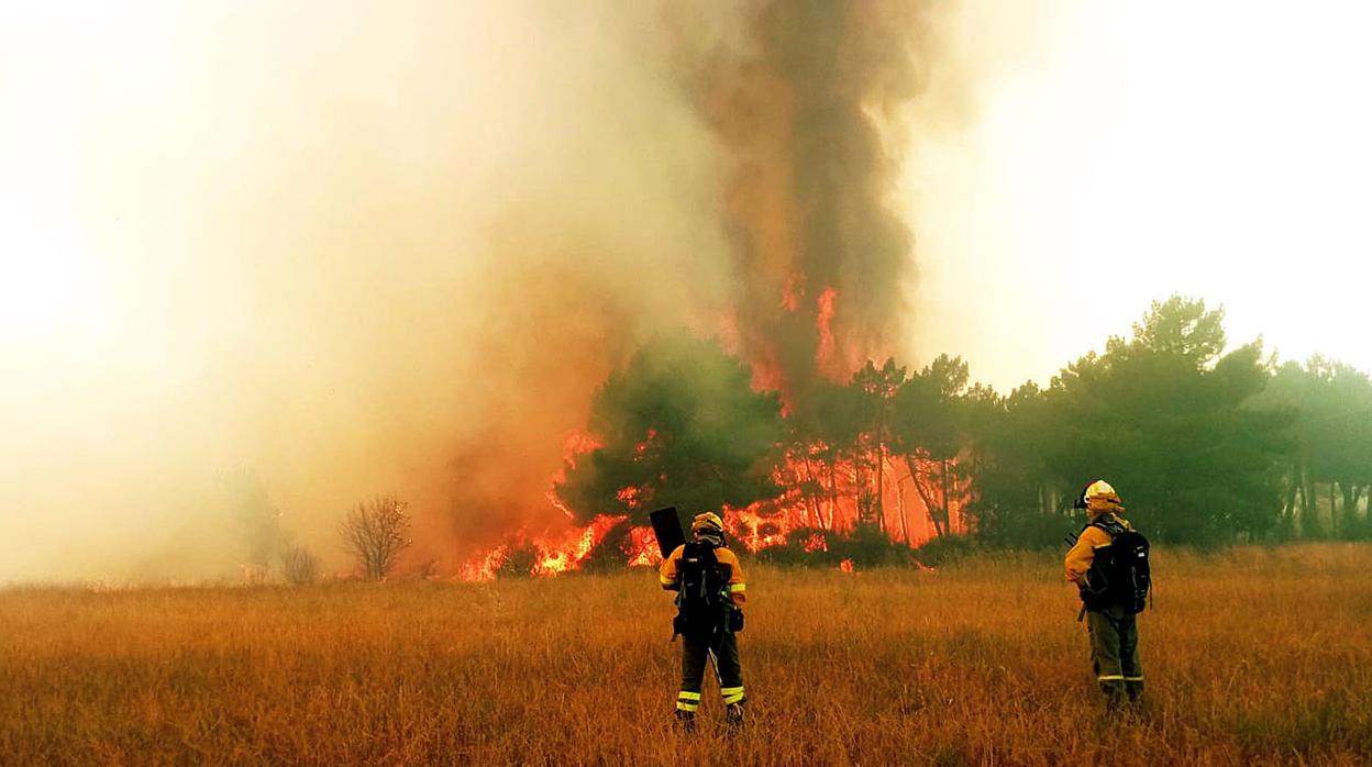 Incendio en Magaz de Cepeda (León) esta semana