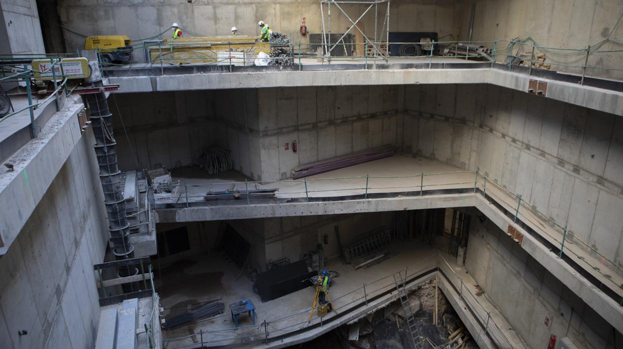 Vista de las plantas interiores que tendrá la estación de Metro de Gran Vía