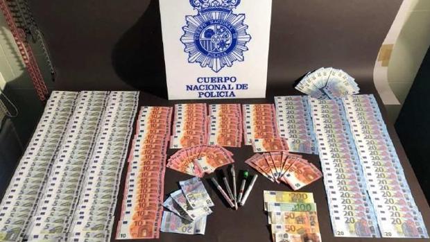 Cuatro detenidos en Palencia por distribuir «dinero de película»