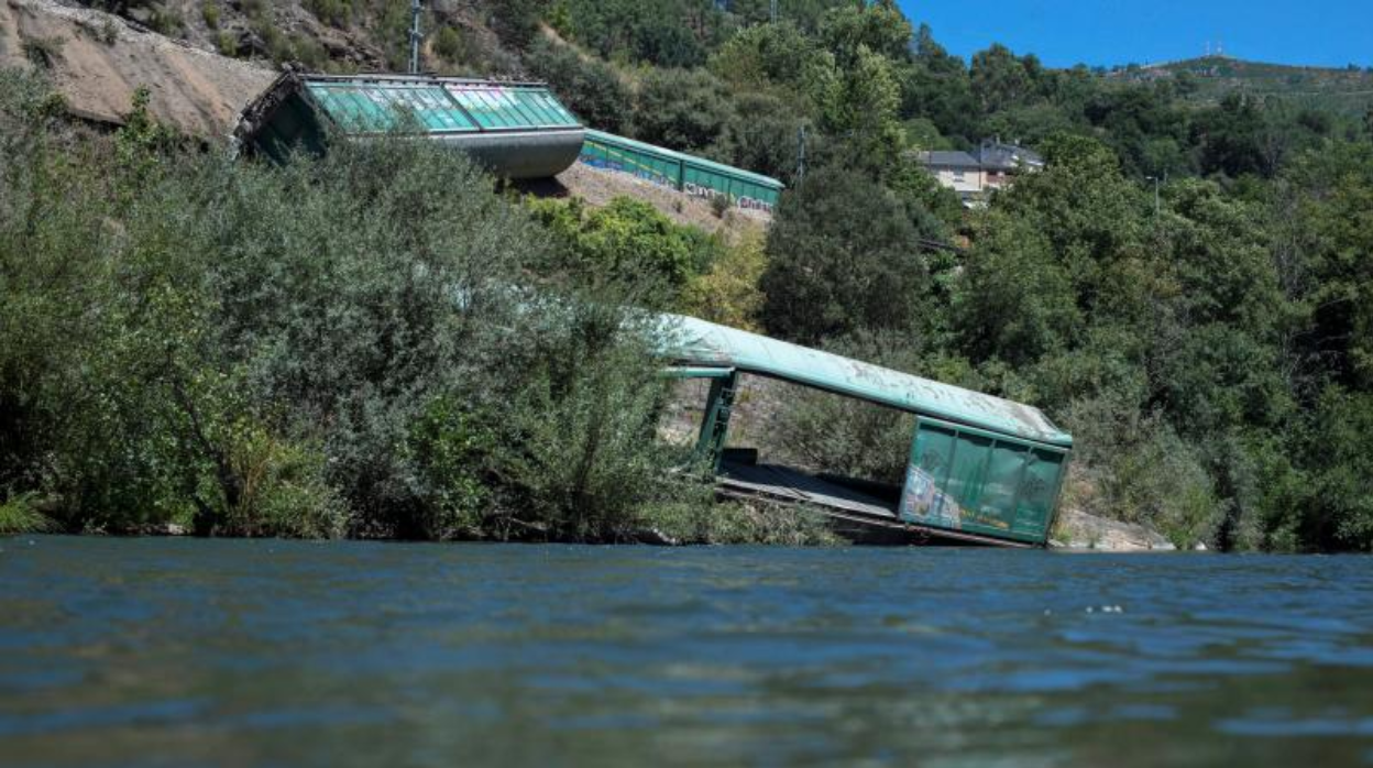 Zona de los vagones, en el río Sil