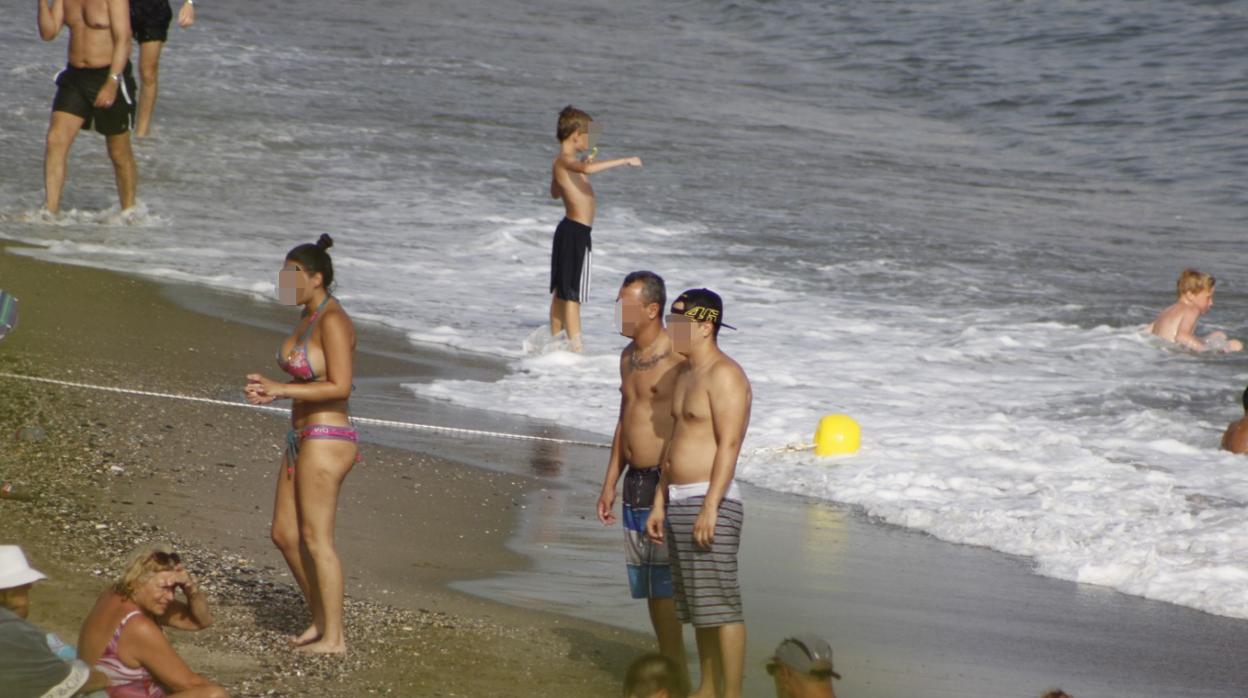 Snoopy, con un compinche, en la Costa del Sol durante una vigilancia policial