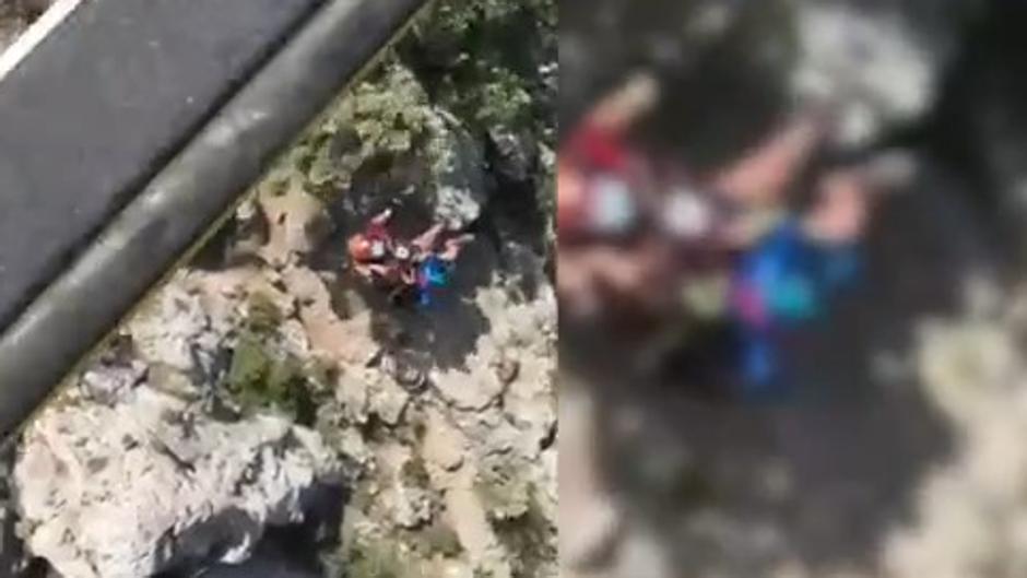 El vídeo del rescate interrumpido en helicóptero para salvar a otro joven con golpe de calor grave