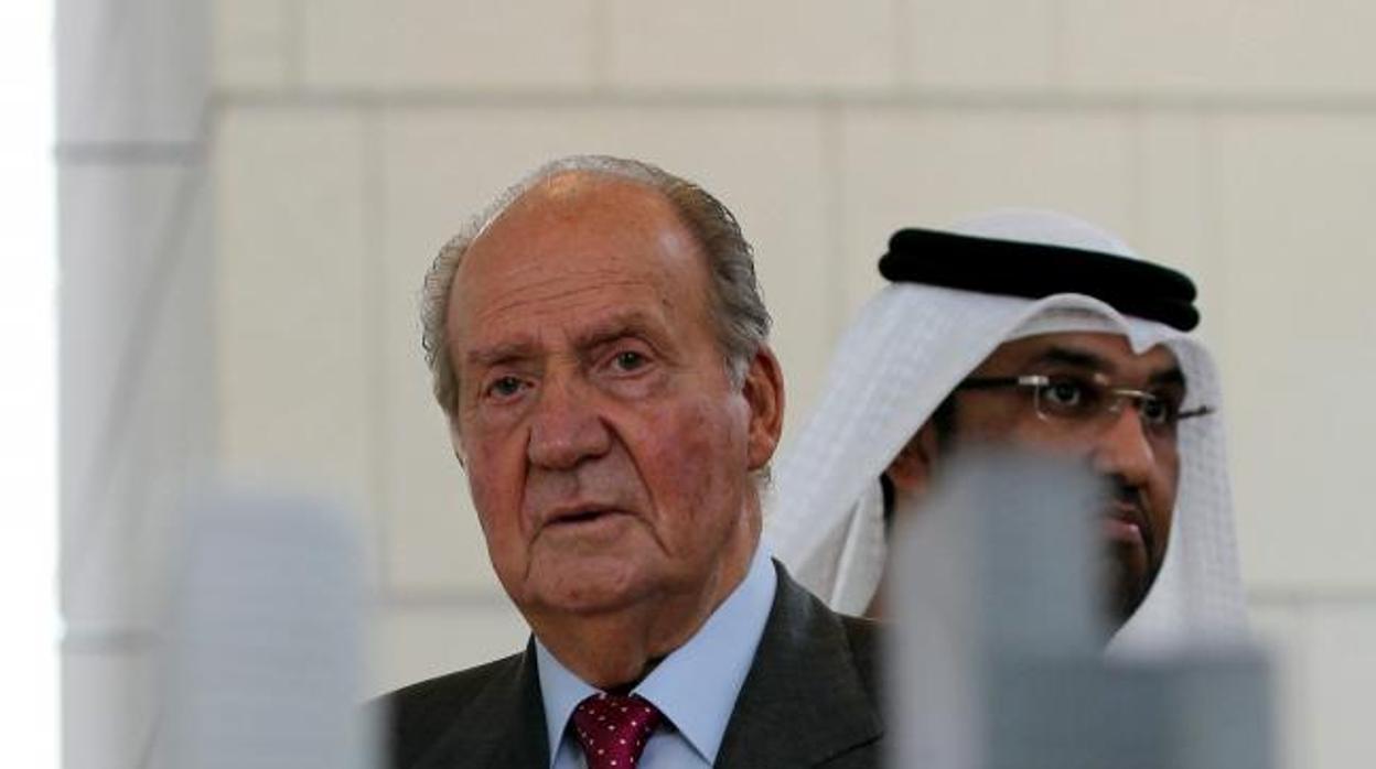 Don Juan Carlos, en Abu Dabi en 2014