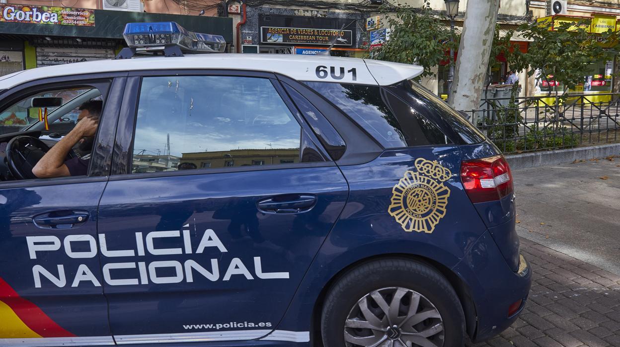 Un vehículo de la Policía Nacional