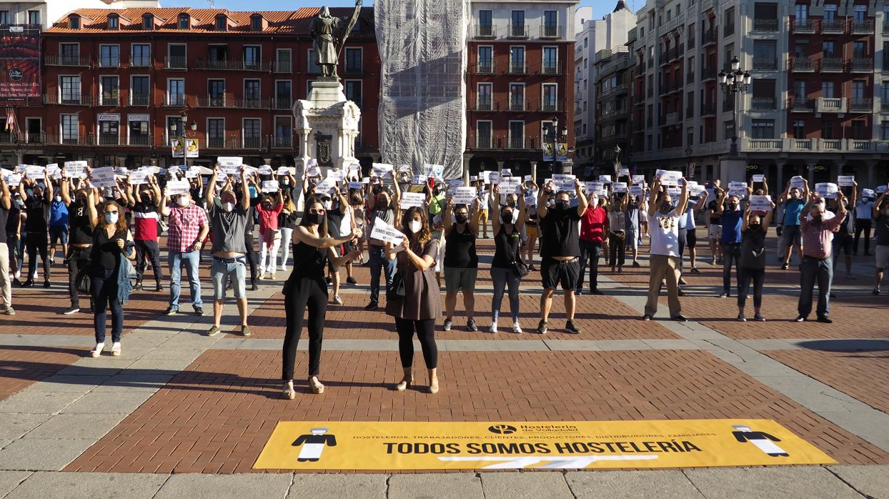 Concentración del sector de la hostelería en Valladolid