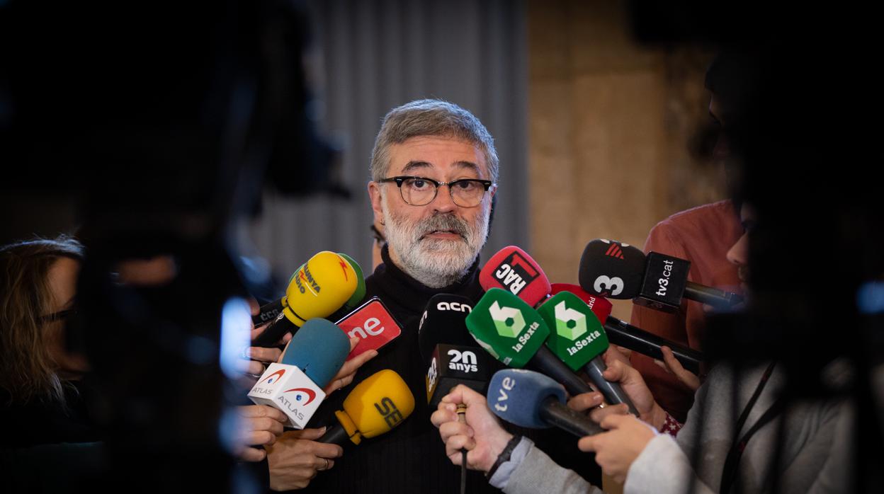 El líder de la CUP en el Parlament, Carles Riera