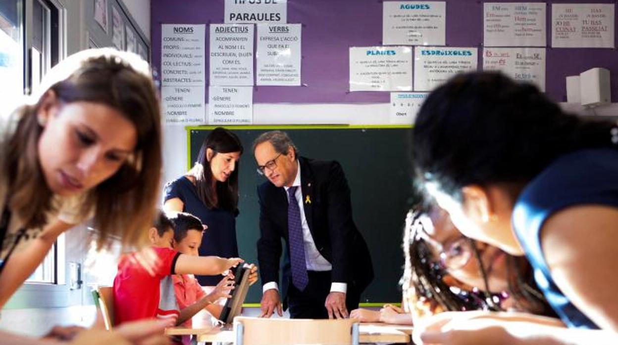 Quim Torra, duante la inauguración del curso escolar 2019-20