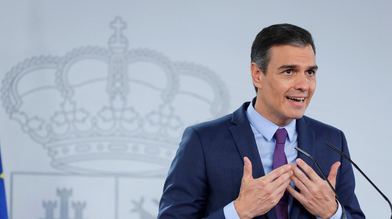 El presidente del Gobierno, Pedro Sánchez, en La Moncloa, en una imagen de archivo