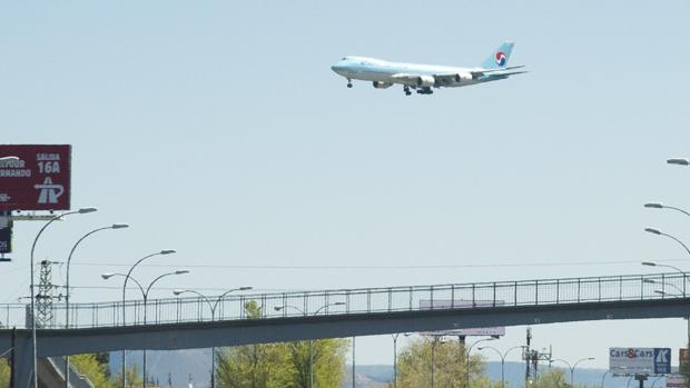 Un avión desviado da 11 vueltas sobre Zamora antes de aterrizar en Madrid