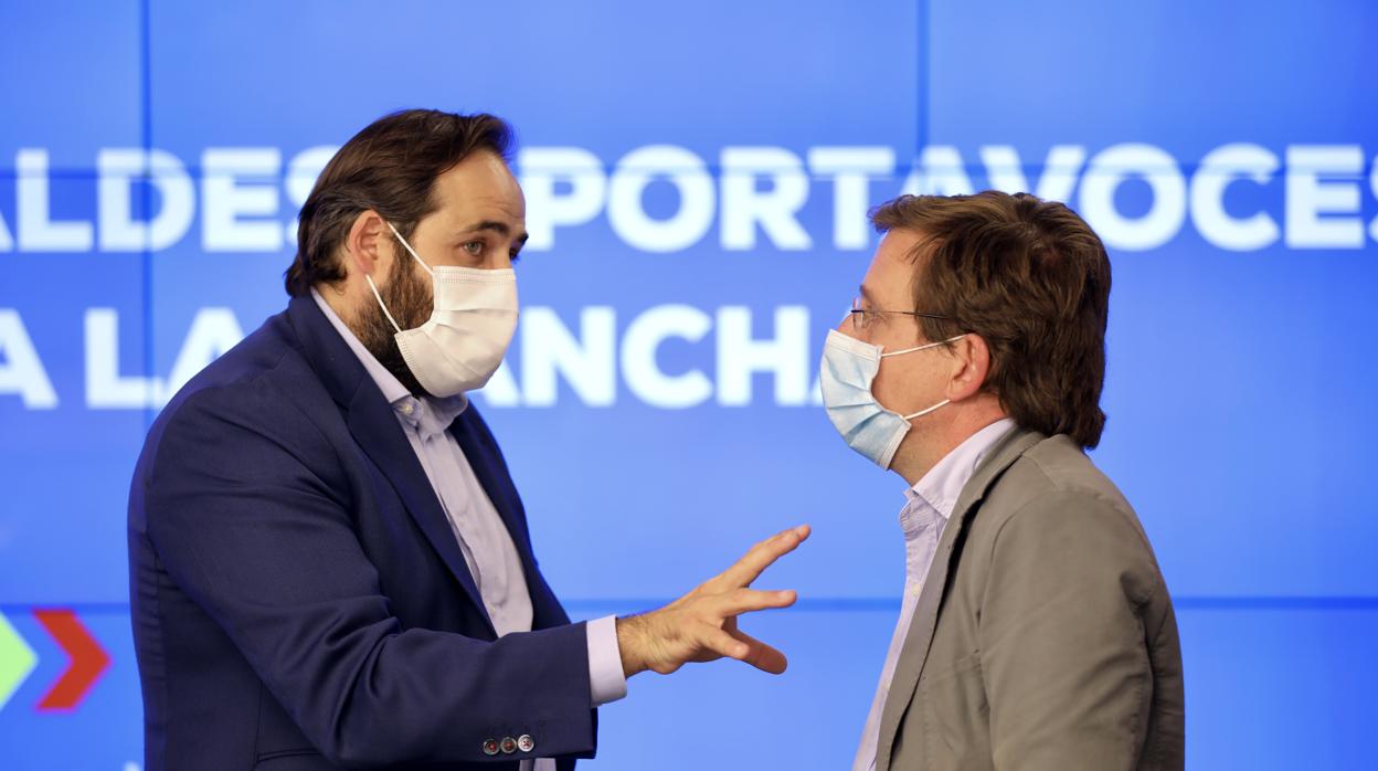 Paco Núñez, con Martínez-Almeida, alcalde de Madrid y portavoz del PP
