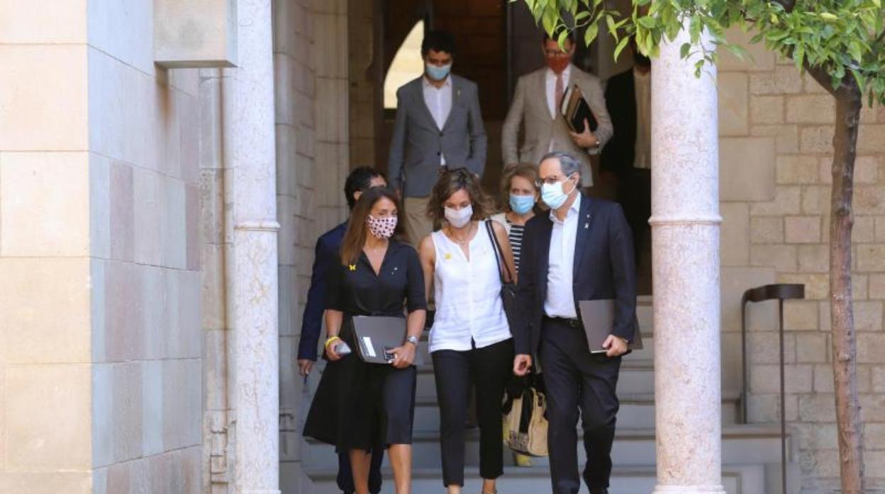 Miembros del Govern, esta semana en el Palacio de la Generalitat