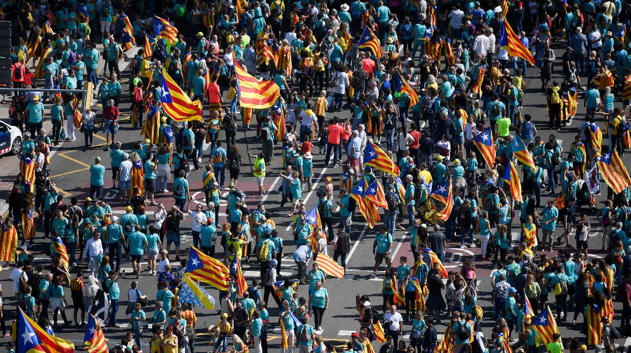 La manifestación de la Diada del año pasado