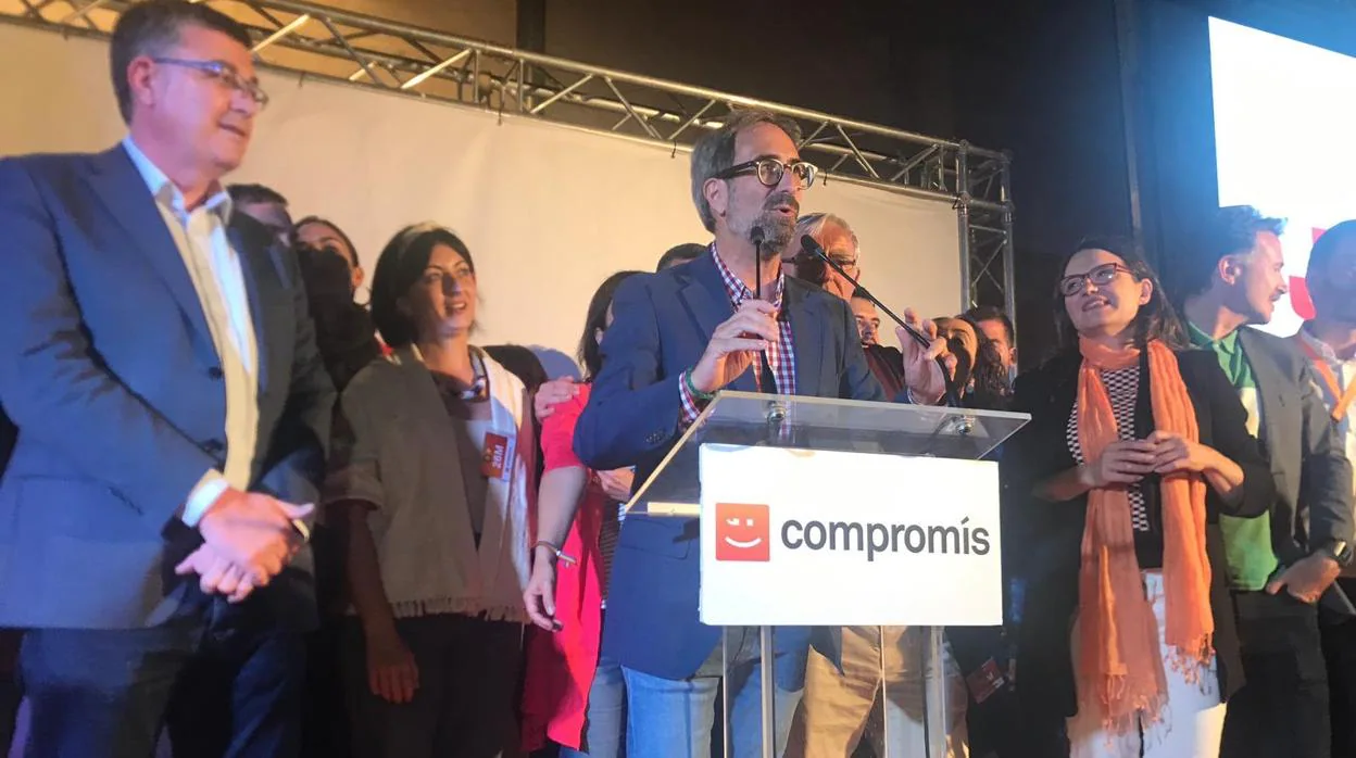 Jordi Sebastià, durante la noche electoral de mayo 2019