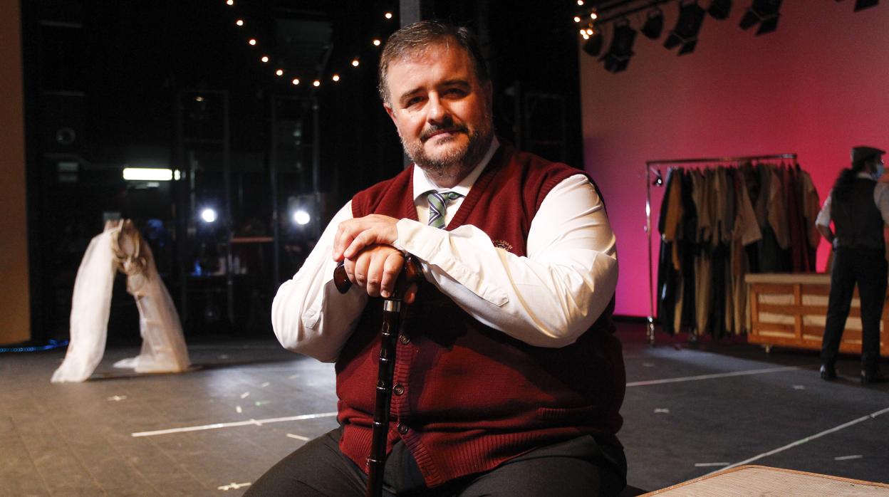 Cansino, durante los ensayos de «La Verbena de la Paloma» en el Teatro Colón coruñés