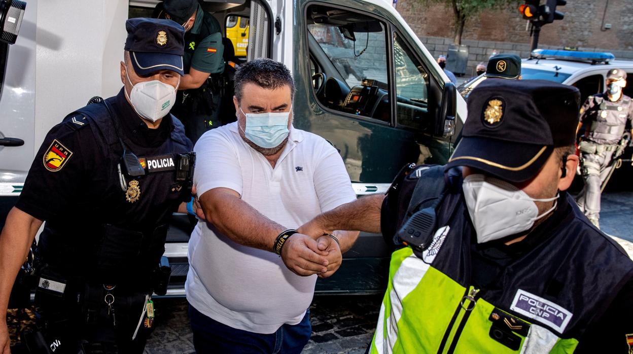 José Rafael, a su llegada a la Audiencia de Toledo el prim día de la vista