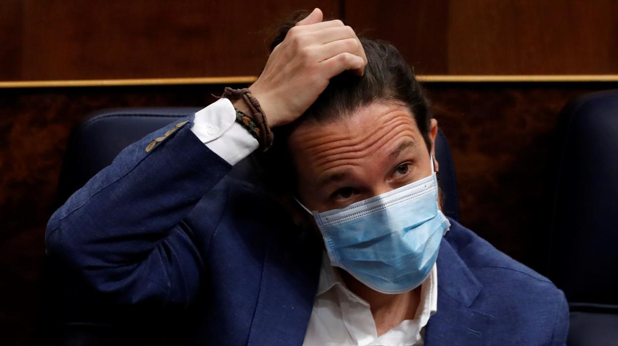 Pablo Iglesias, esta semana, en el Congreso de los Diputados.