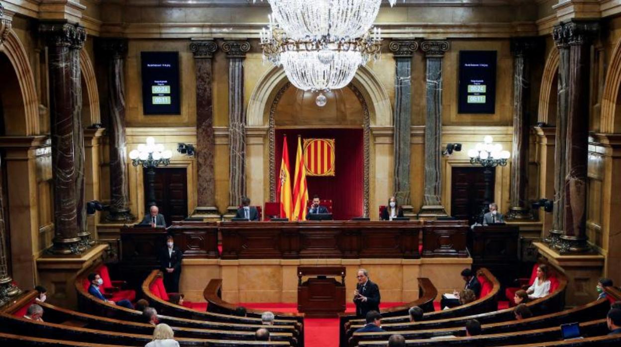 El Parlament de Cataluña durante una sesión