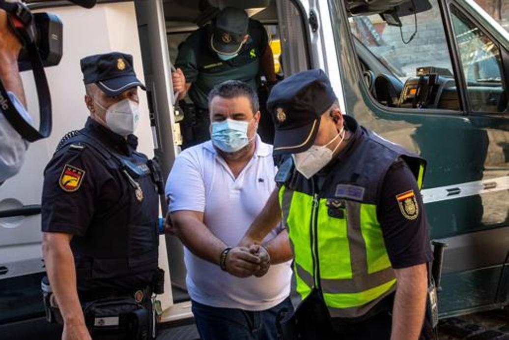 José Rafael García Santana, a su llegada a la Audiencia Provincial de Toledo