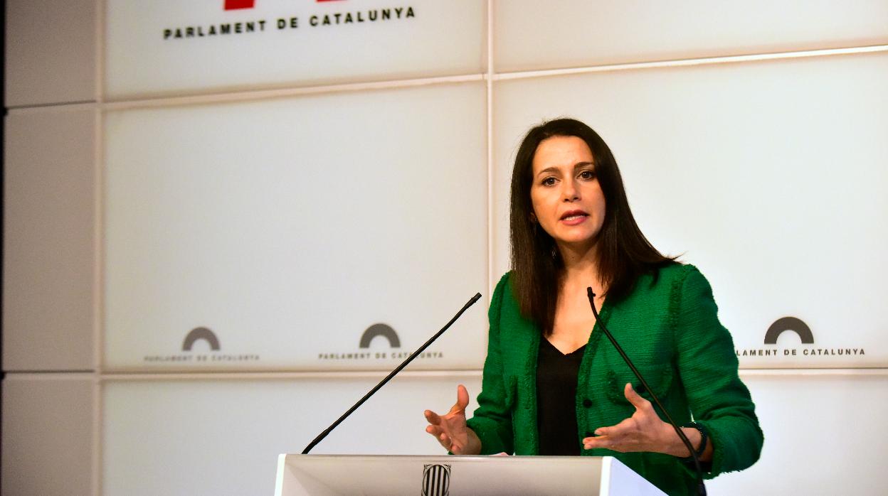 La presidenta de Ciudadanos, Inés Arrimadas