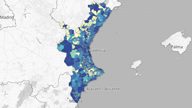 Coronavirus Valencia: mapa y listado de los rebrotes de coronavirus del lunes