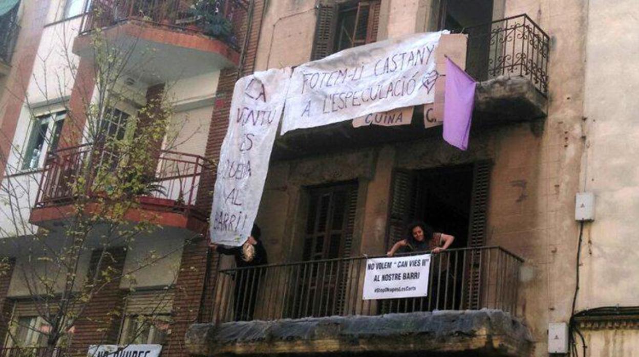 Edificio okupado en Barcelona