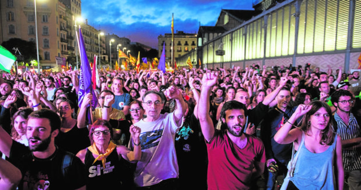 Manifestación de la izquierda independentista en Barcelona