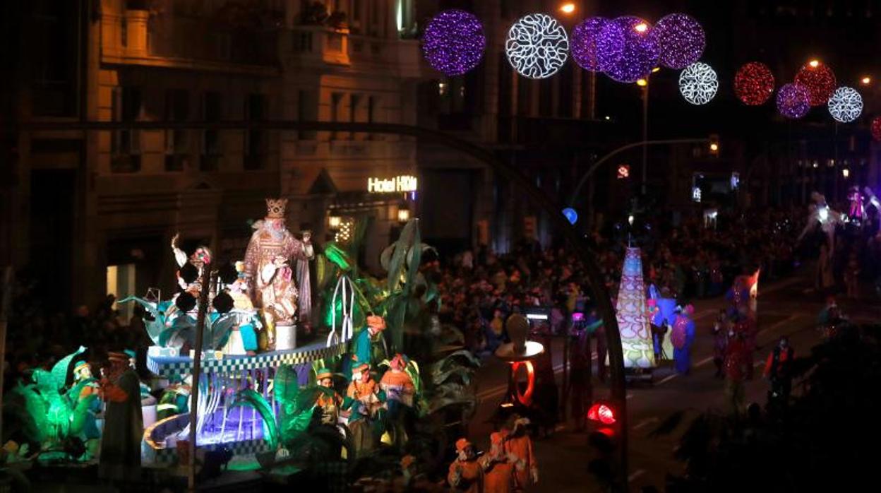 Una imagen de la cabalgata de Reyes de 2020 en Barcelona