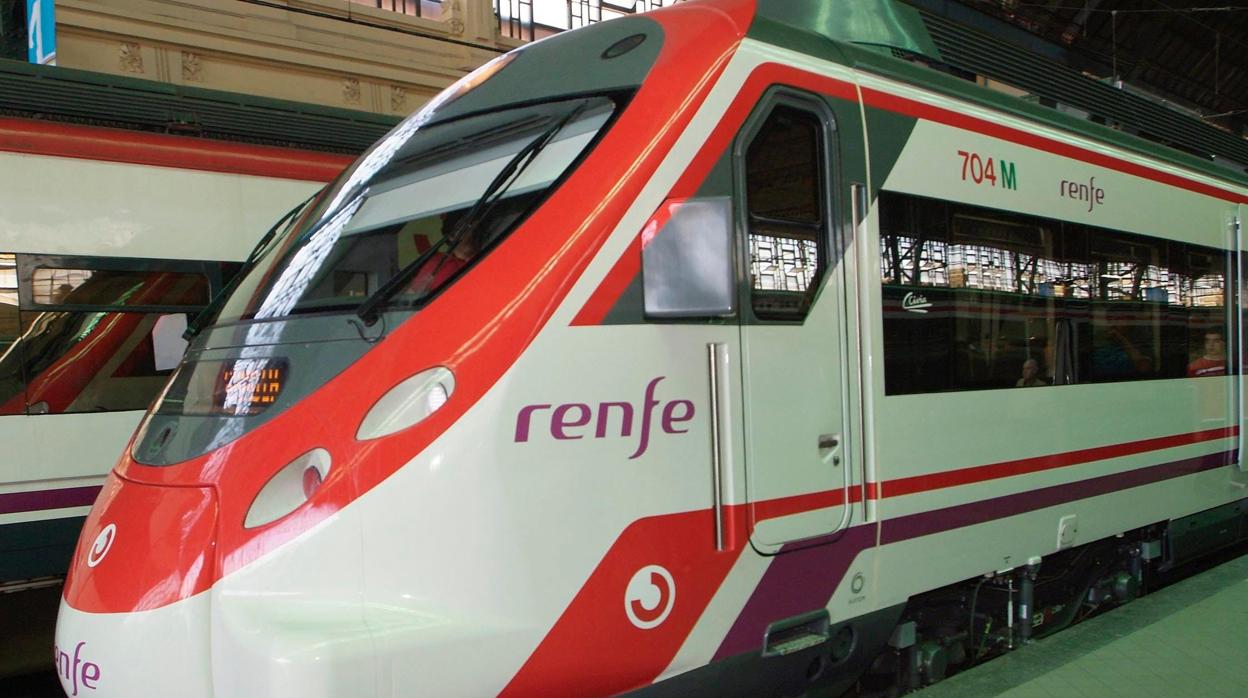 Imagen de archivo de un tren de cercanías de Renfe