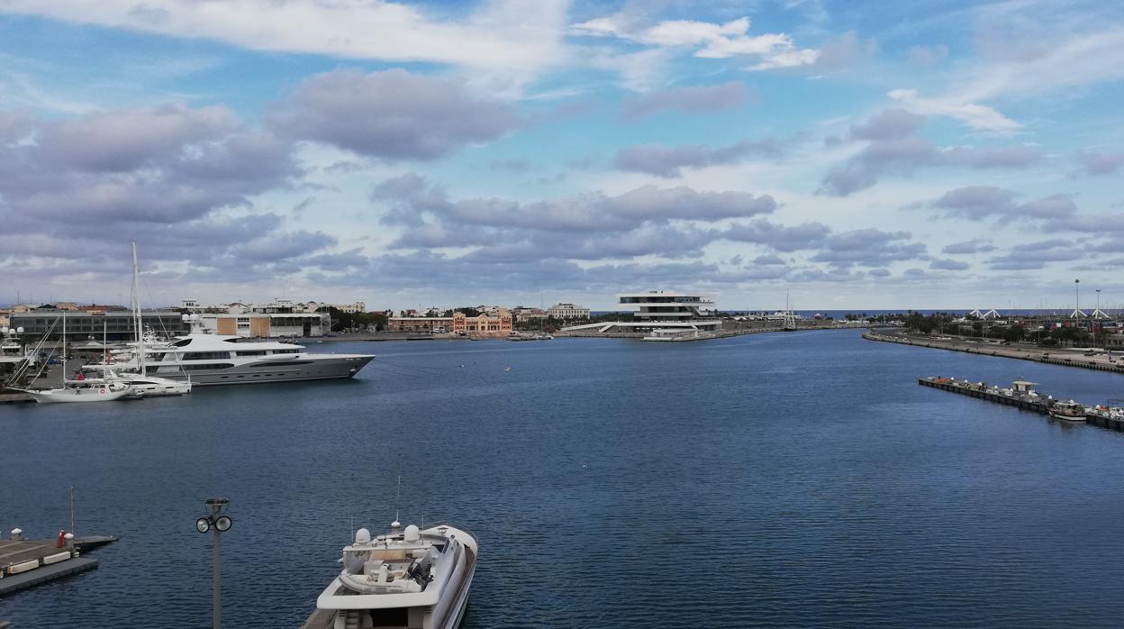 Imagen tomada este miércoles en la Marina de Valencia