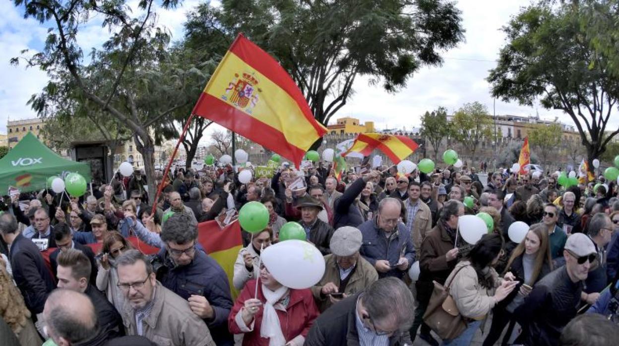 Una protesta impulsada por Vox en Andalucía