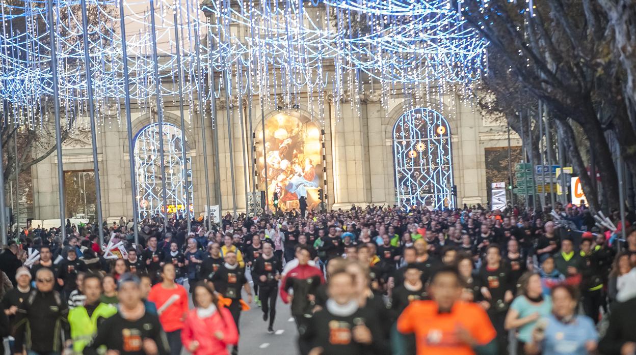 La San Silvestre Vallecana recorre el centro de la capital. En la imagen, la edición de 2018