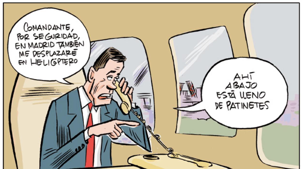 Viñeta publicada por ABC y empleada por el subdirector general de la DGT