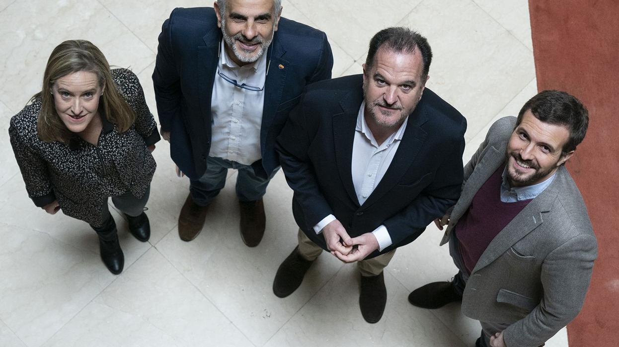 Amaya Fernández, Carlos Carrizosa, Carlos Iturgaiz y Pablo Casado