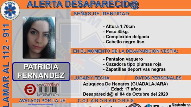 Buscan a una joven de 17 años desaparecida en Azuqueca de Henares