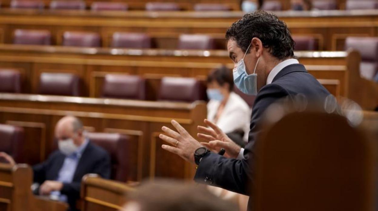 Teodoro García Egea, secretario general del PP, en el Congreso