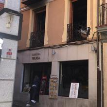 Incendio en la tercera planta de la cafetería Wamba del Casco Histórico de Toledo