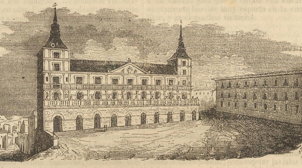 Las casas consistoriales de Toledo en 1852. Dibujo de Cecilio Pizarro. Archivo Municipal de Toledo